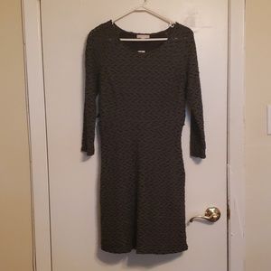 Black/gray texture dress